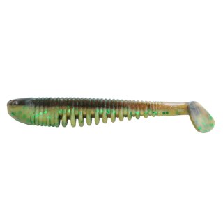 K.P Baits Skeleton Shad Gummifisch 3" 7,5cm 141 Green Two Tone