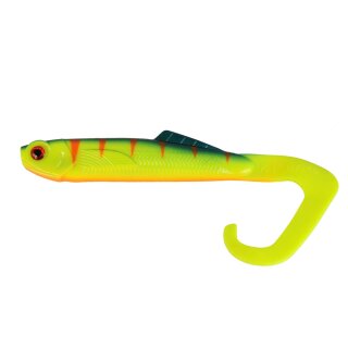 K.P Baits Hybrid Worm Hecht XXL Twister Swimbait 9" 22,5 cm 098 Chartreuse Perch