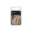 Relax Super Banjo Gummifisch Twister 1" 3,5 cm 6 Stück 051 Weiss Glitter