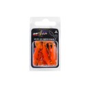 Relax Super Banjo Gummifisch Twister 1" 3,5 cm 6 Stück 057 Orange