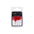 Relax Twister 2" 5 cm Barsch Forelle Döbel 8 Stück 048 Weiss Rot
