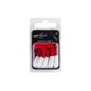 Relax Tube 1" 3,5 cm Barsch Forelle Döbel 8 Stück LH74 Rot Weiss
