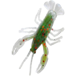 Relax Crawfish Micro Jig Gummifisch Krebs 1" 3,5 cm 6 Stück L079 Dunkelgrün