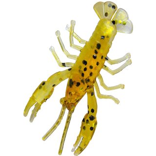 Relax Crawfish Micro Jig Gummifisch Krebs 1" 3,5 cm 6 Stück L121 Gelb