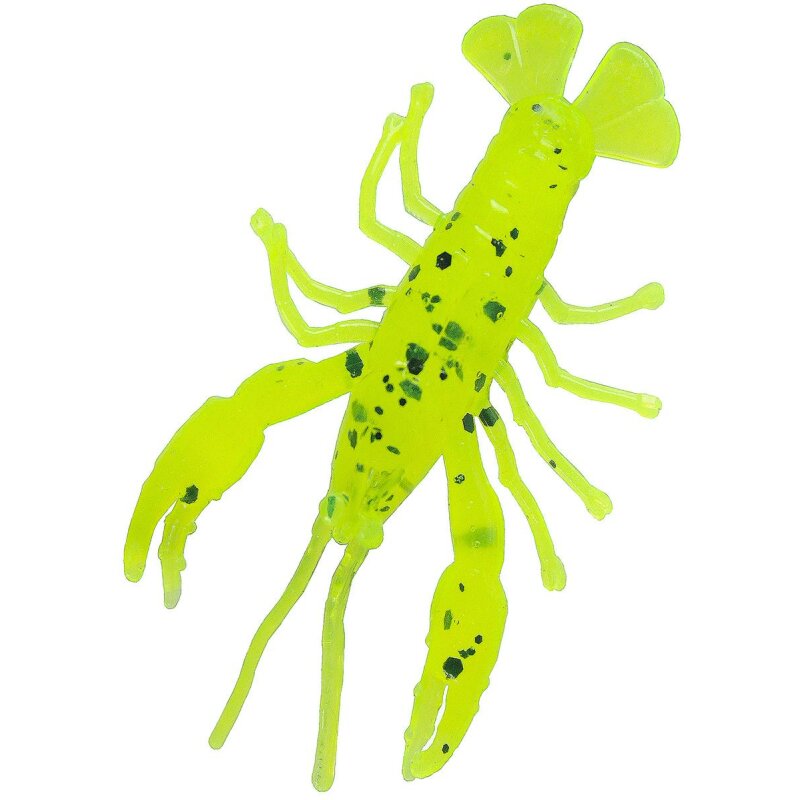 Relax Crawfish Micro Jig Gummifisch Krebs 1" 3,5 cm 6 Stück L206 Chartreuse