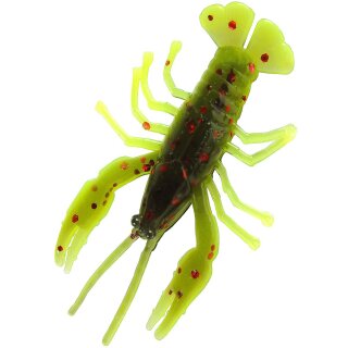 Relax Crawfish Micro Jig Gummifisch Krebs 1" 3,5 cm 6 Stück L207 Grün