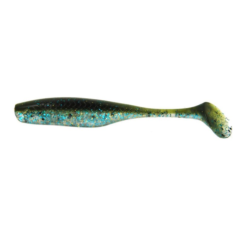 K.P Baits Lazy Shad Gummifisch 3" 7,5 cm 5 Stück 002 Chartreuse Glitter
