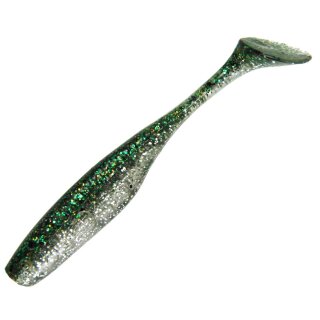 K.P Baits Lazy Shad Gummifisch 3" 7,5 cm 5 Stück 025 Green Flakes