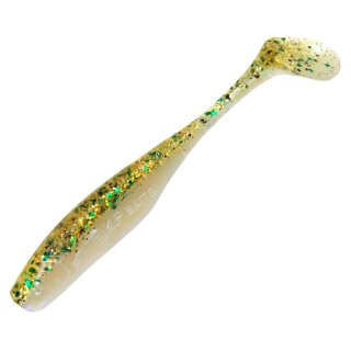 K.P Baits Lazy Shad Gummifisch 3" 7,5 cm 5 Stück 071 Pearl Gold