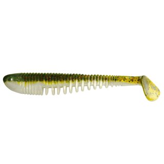 K.P Baits Skeleton Shad Gummifisch 5" 12,5cm  020 Brown White Turbot