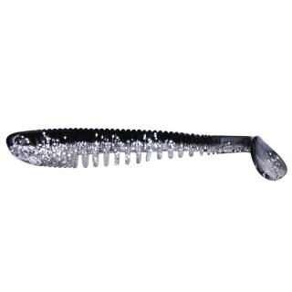 K.P Baits Skeleton Shad Gummifisch 5" 12,5cm  030 Black n White