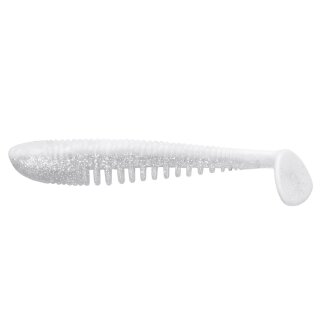 K.P Baits Skeleton Shad Gummifisch 5" 12,5cm  040 Glitter White