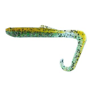 K.P Baits Horny Worm Twister 4" 10 cm 5 Stück 142 Gold n Green