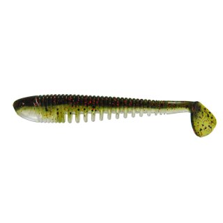 K.P Baits Skeleton Shad Gummifisch 4" 10 cm 5 Stück 020 Brown White Turbot