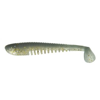 K.P Baits Skeleton Shad Gummifisch 4" 10 cm 5 Stück 036 Grey Gold