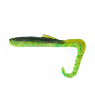 K.P Baits Hybrid Worm Twister 3" 7,5 cm 5 Stück 141 Green Two Tone
