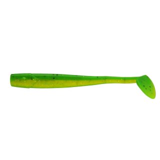 K.P Baits Slim Shad Gummifisch 4" 10 cm 5 Stück 011 Lime Two Tone