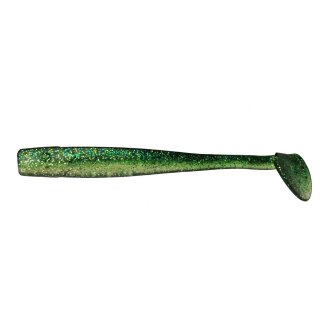 K.P Baits Slim Shad Gummifisch 4" 10 cm 5 Stück 025 Green Flakes