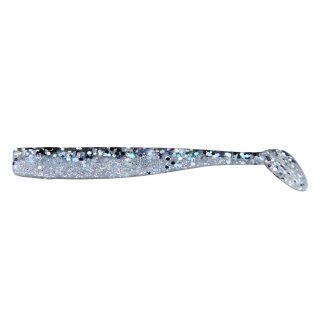 K.P Baits Slim Shad Gummifisch 4" 10 cm 5 Stück 123 Transparent Tobis
