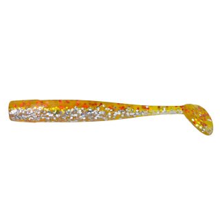 K.P Baits Slim Shad Gummifisch 4" 10 cm 5 Stück 124 Orange Sol