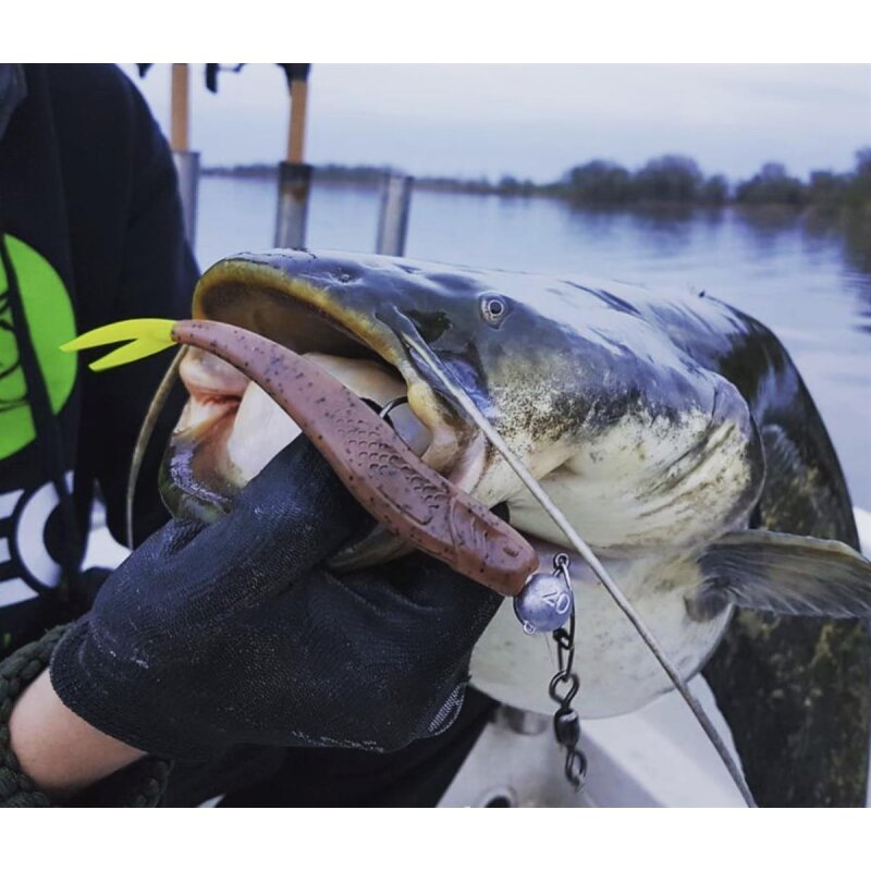 K.P Baits XO Minnow 5,5" V Tail No Action 5 Stück 067 Yellow V Tail