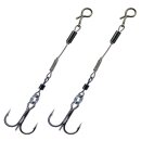 K.P Baits Stinger Drilling Angsthaken mit Wirbel 2...