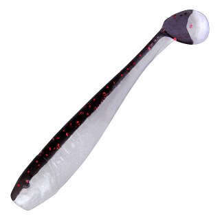 Relax King Shad 3" 5 Stück Gummifisch L230 Schwarz Weiss