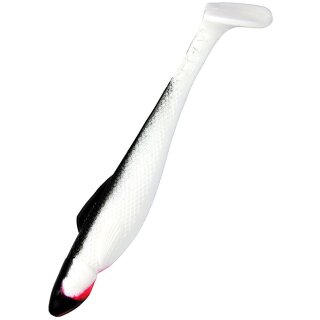 Relax Gummifische Ohio 4" 10 cm 5 Stück 002 Schwarz Weiss