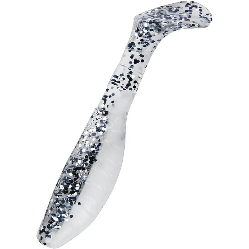 B008 reinweiss / klar salt´n pepper Glitter