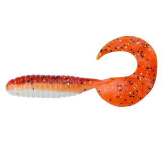 Relax Twister Gummiköder 12,5 cm 5 Stück L-007 Orange Weiss