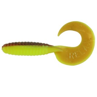 Relax Twister Gummiköder 12,5 cm 5 Stück L-038 Gelb Braun