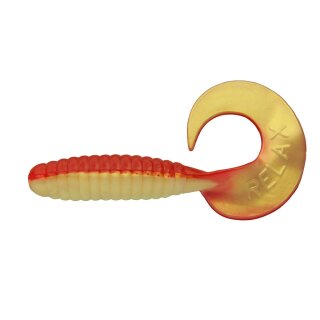 Relax Twister Gummiköder 12,5 cm 5 Stück L-104 Rot Weiss