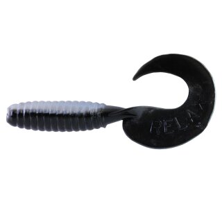 Relax Twister Gummiköder 12,5 cm 5 Stück L-125 Schwarz Weiss