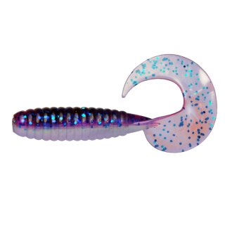 Relax Twister Gummiköder 12,5 cm 5 Stück L-145 Lila Weiss