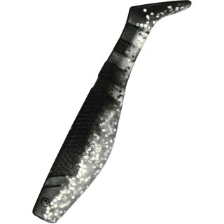 K.P Original Shad Gummifische 6,25 cm 5 Stück Barsch Zander 030 Schwarz Silber