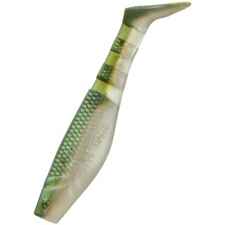 K.P Original Shad Gummifische 6,25 cm 5 Stück Barsch Zander 100 Grün Weiss