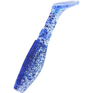 K.P Original Shad Gummifische 6,25 cm 5 Stück Barsch Zander 140 Blau Glitzer