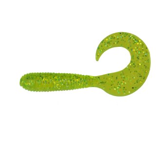 Relax Twister Barsch Zander 10 cm 10 Stück 018 Chartreuse Glitter