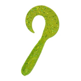 Relax Twister Barsch Zander 10 cm 10 Stück 018 grün(chartreuse) glitter