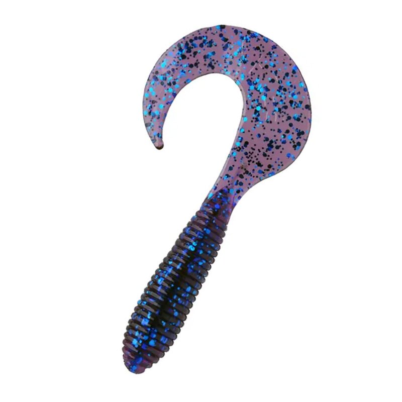 Relax Twister Barsch Zander 10 cm 10 Stück 165 violett transparent glitter