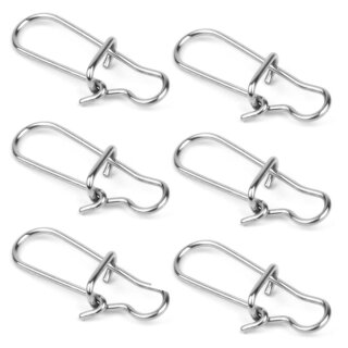 G.T.R Duo Lock Snap Edelstahl Größe 4 - 2,5 cm - 6 Stück