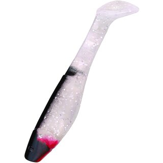 Relax Kopyto 4L 10 cm Gummifische 10 Stück 038 Schwarz Weiss Glitzer