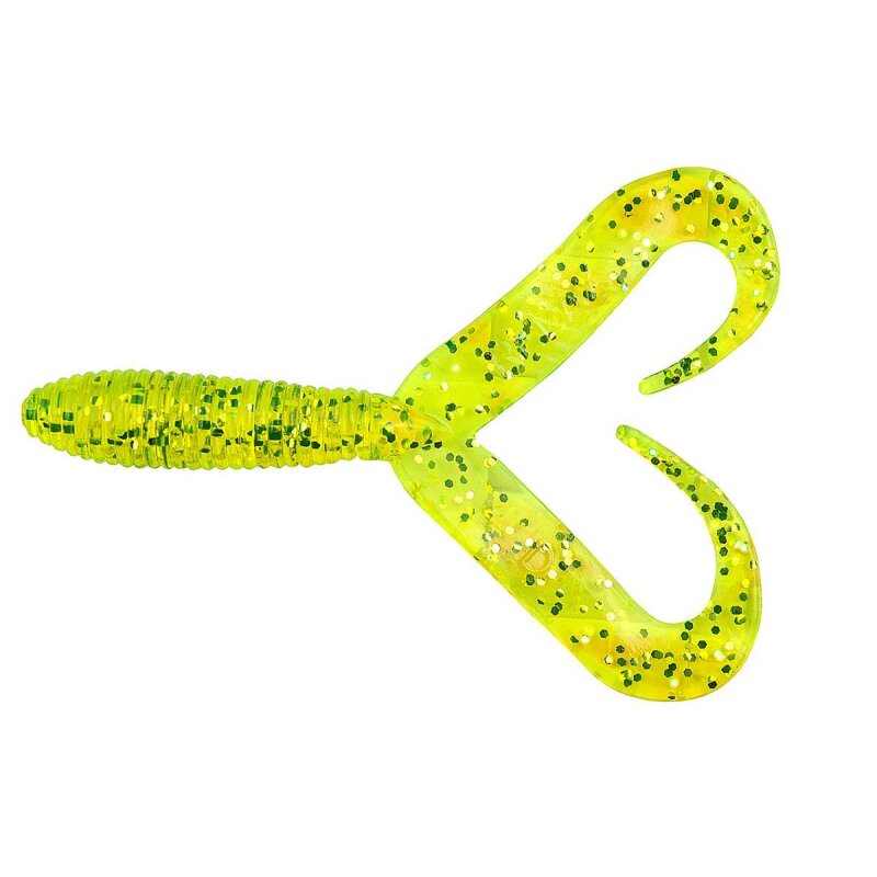 Relax DTT Doppelschwanz Twister 10 cm 10 Stück 100 Chartreuse Gelb