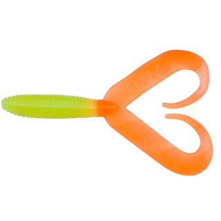 Relax DTT Doppelschwanz Twister 10 cm 10 Stück 169 Gelb Orange