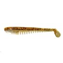 K.P Baits Skeleton Shad Gummifisch 4" 10 cm 5 Stück 214 Gold n White