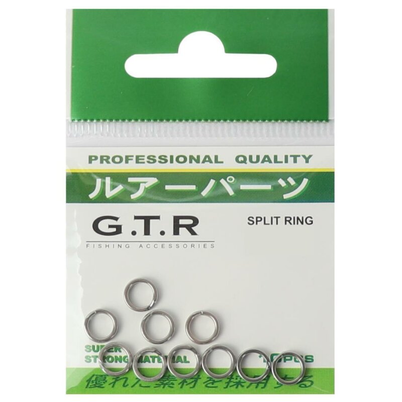 G.T.R Split Ring Sprengringe Stainless Steel 10 Stück 4 mm - 6 kg