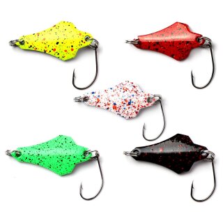 Major Fish Spoon Set Ultra Light Blinker 5 Stück 2,5 cm 3 Gramm