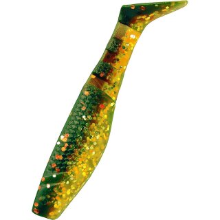 K.P Baits Original Shad 2" Gummiköder 5 cm 5 Stück 054 Motoroil Grün