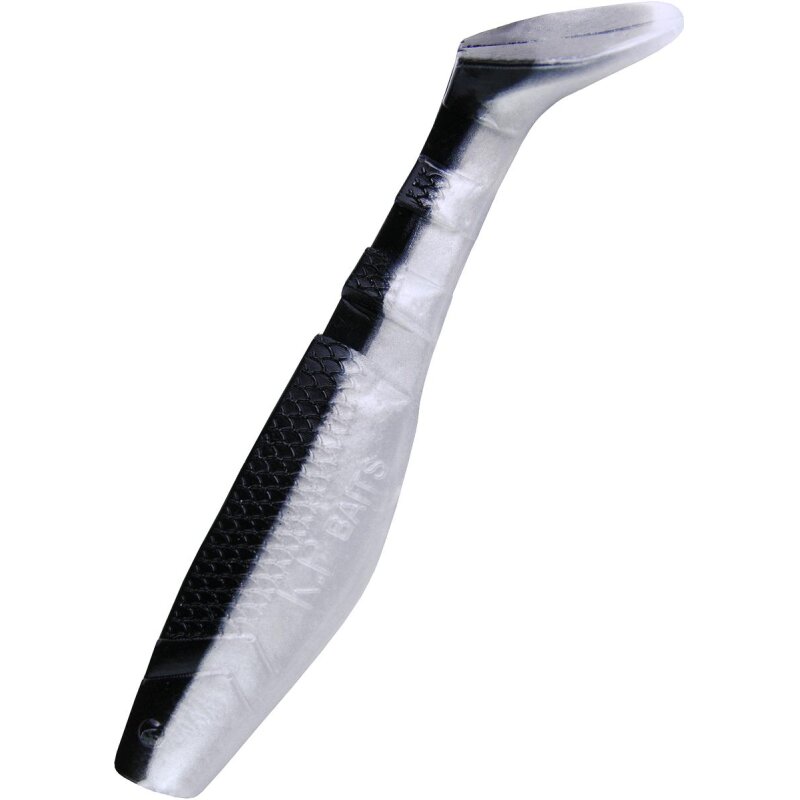 K.P Baits Original Shad 2" Gummiköder 5 cm 5 Stück 101 Schwarz Weiss