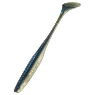 K.P Baits Lazy Shad Gummifisch 4" 10 cm 5 Stück 042 Blau Transparent